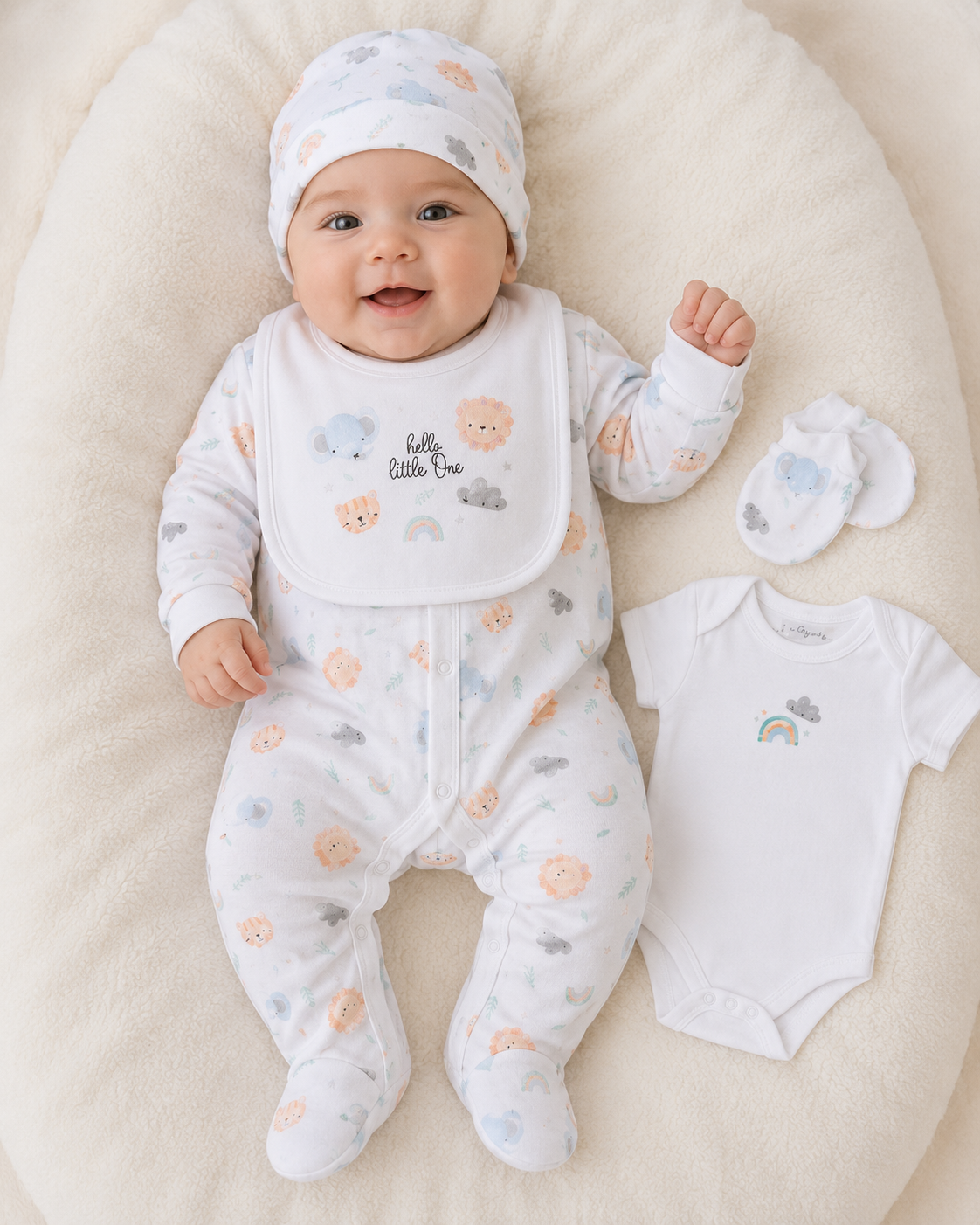 BABY UNISEX ANIMALS 5 PIECE