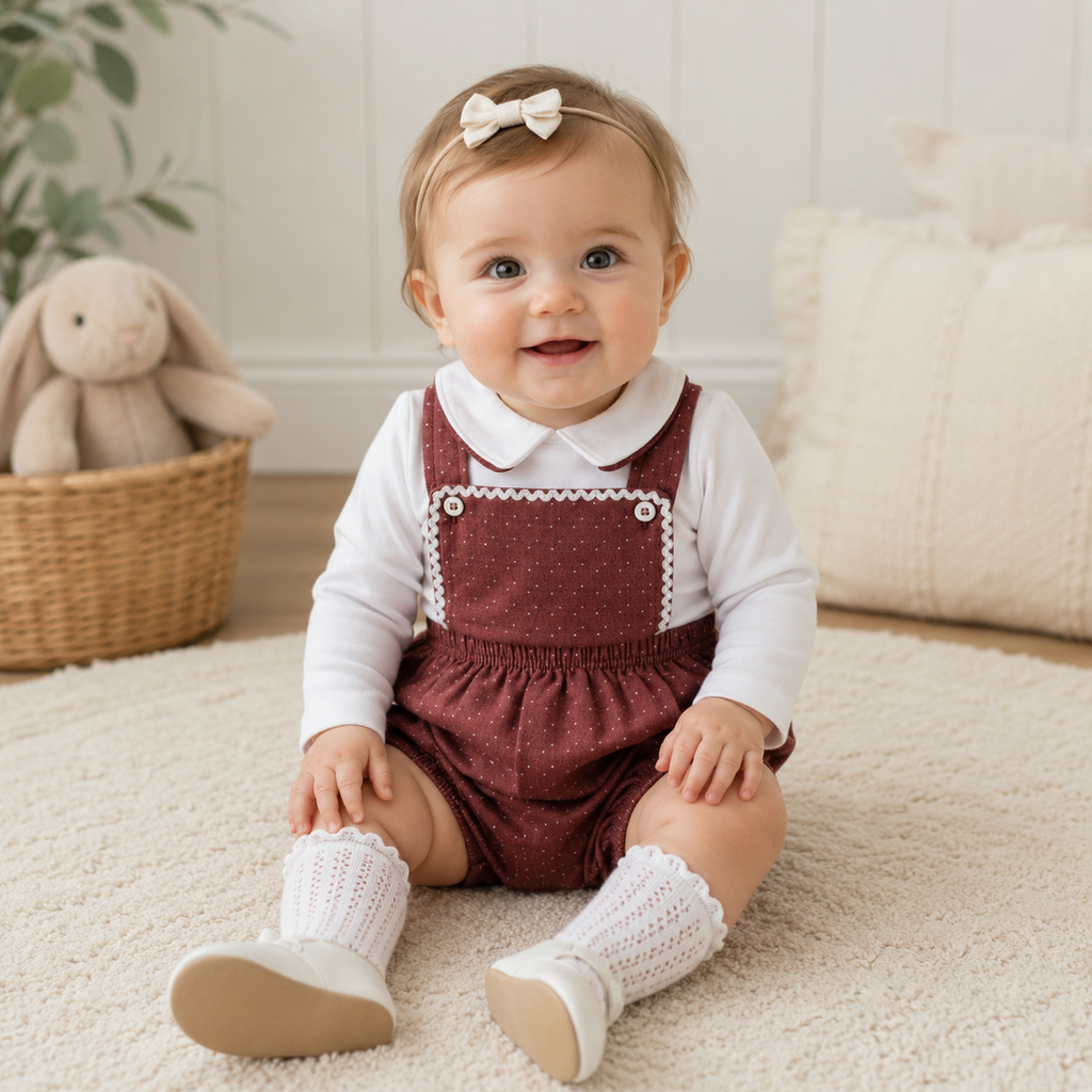 Baby girl dungaree with top