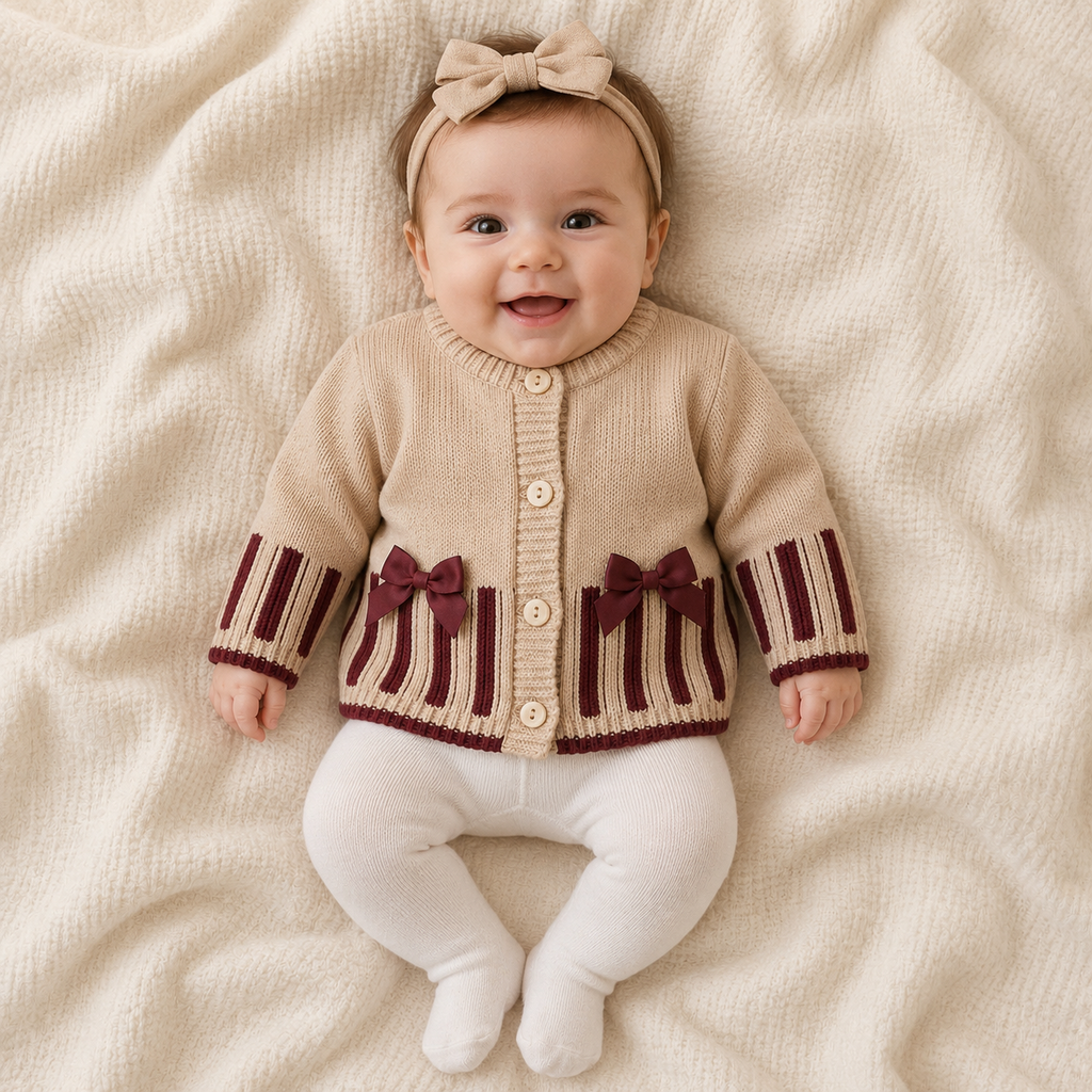 Baby Girls Bow cardigan