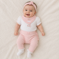 Girl ribbed four piece set