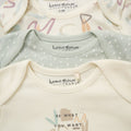 Unisex Organic Cotton 3 Pack Bodysuits