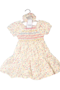Girls Smocked Dress & Scrunchie Set