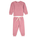 Girls Brushed Rib Sweatshirt & Jog Pant Outfit