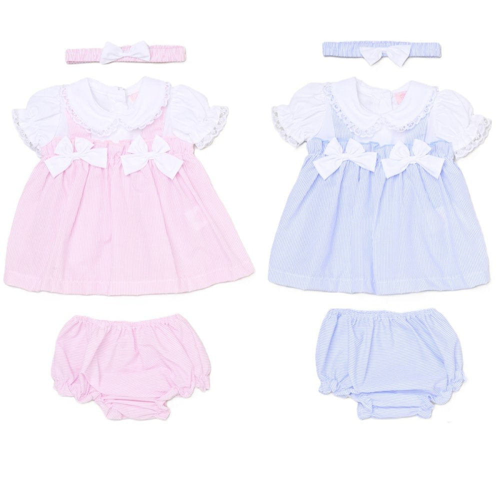Baby Girls Dress, Pant & Headband Set