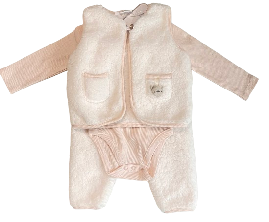 Fleece three-piece set