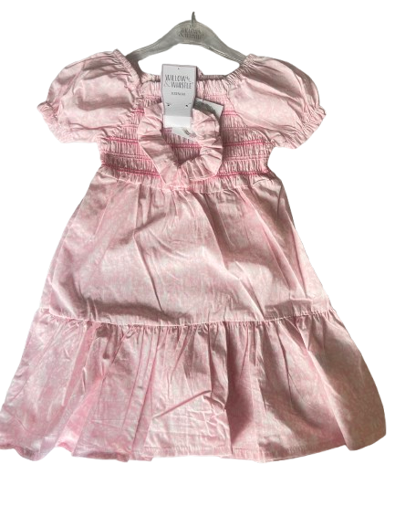 Girls Smocked Dress & Scrunchie Set