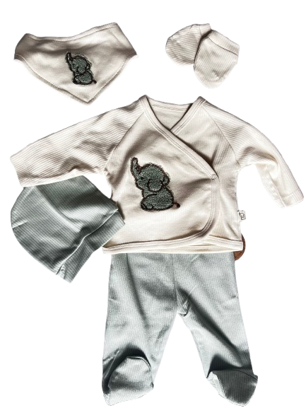 Baby Boys 5pc Elephant Set