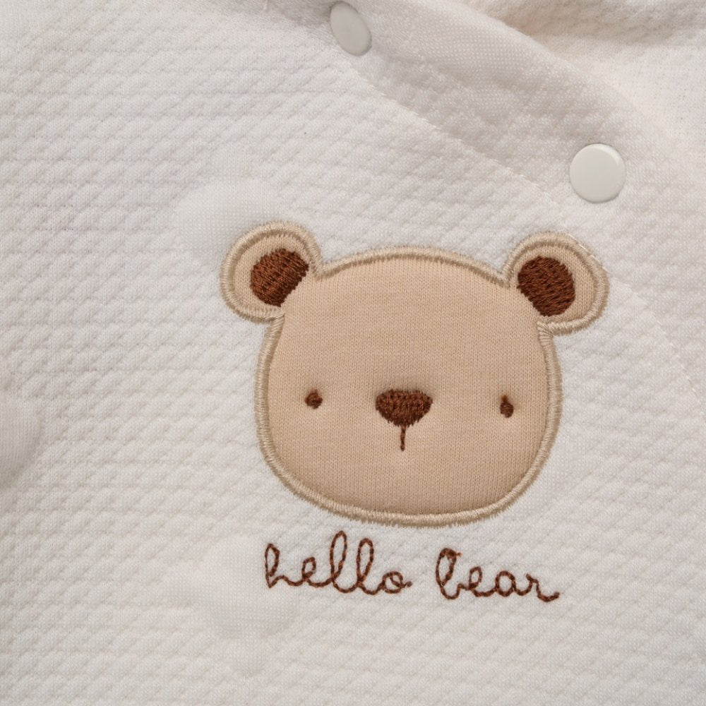 Quilted Teddy Outfit with Plush Bear Toy