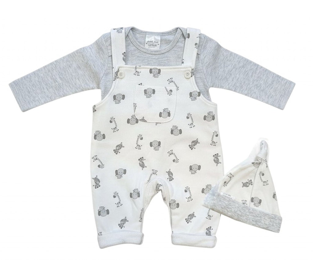 Boy Fleece lined Dungaree Set