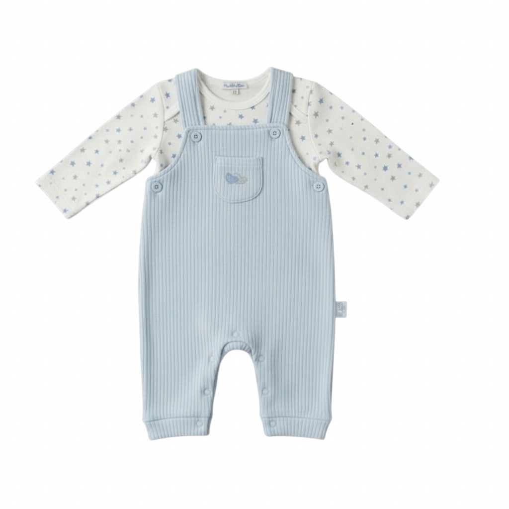 Boy Stars Quilted Dungaree Set