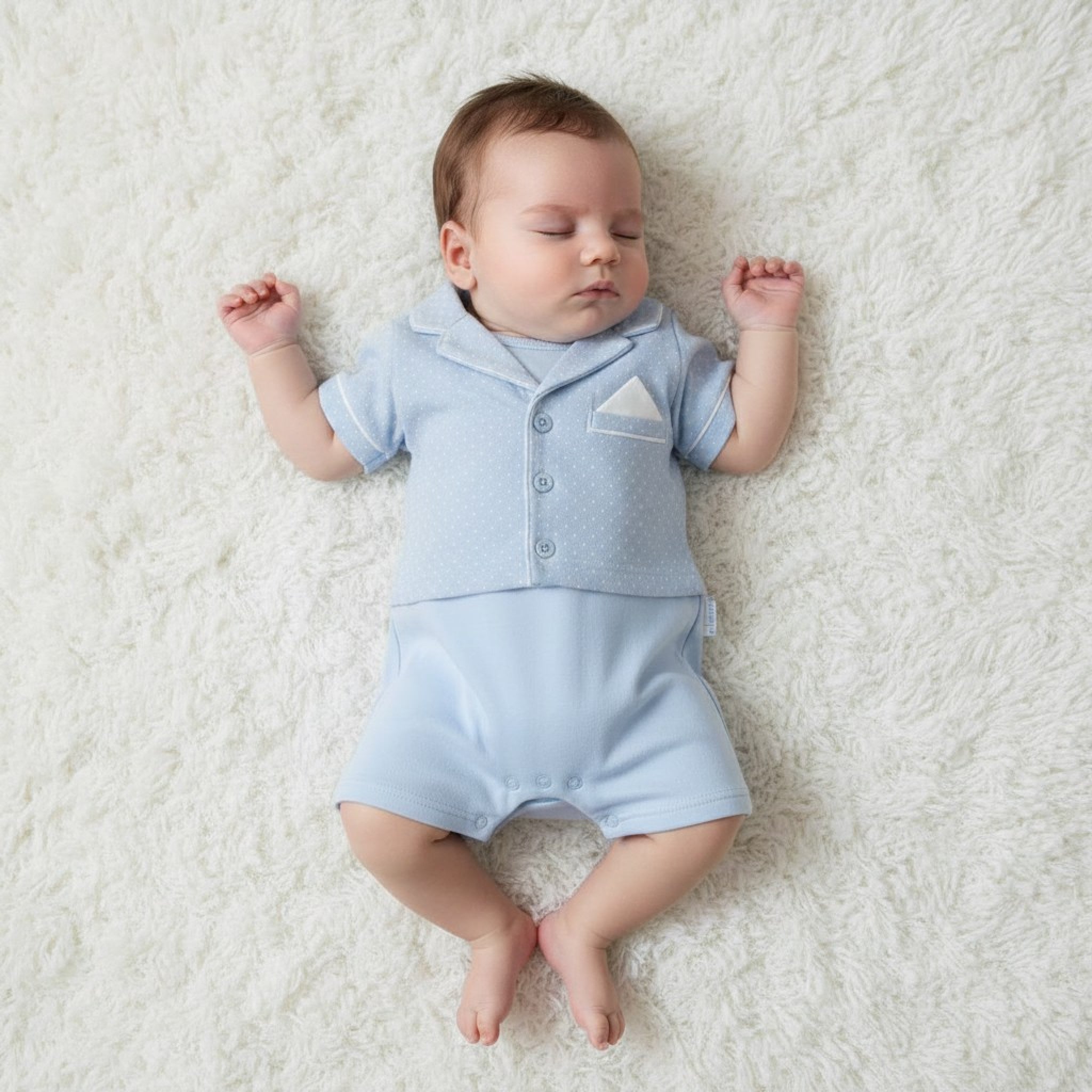 Boy romper with jacket