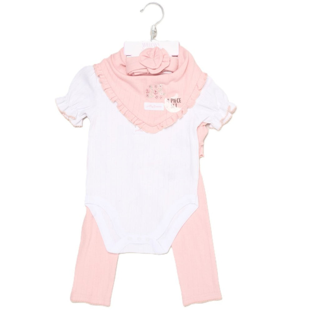 Girl ribbed four piece set