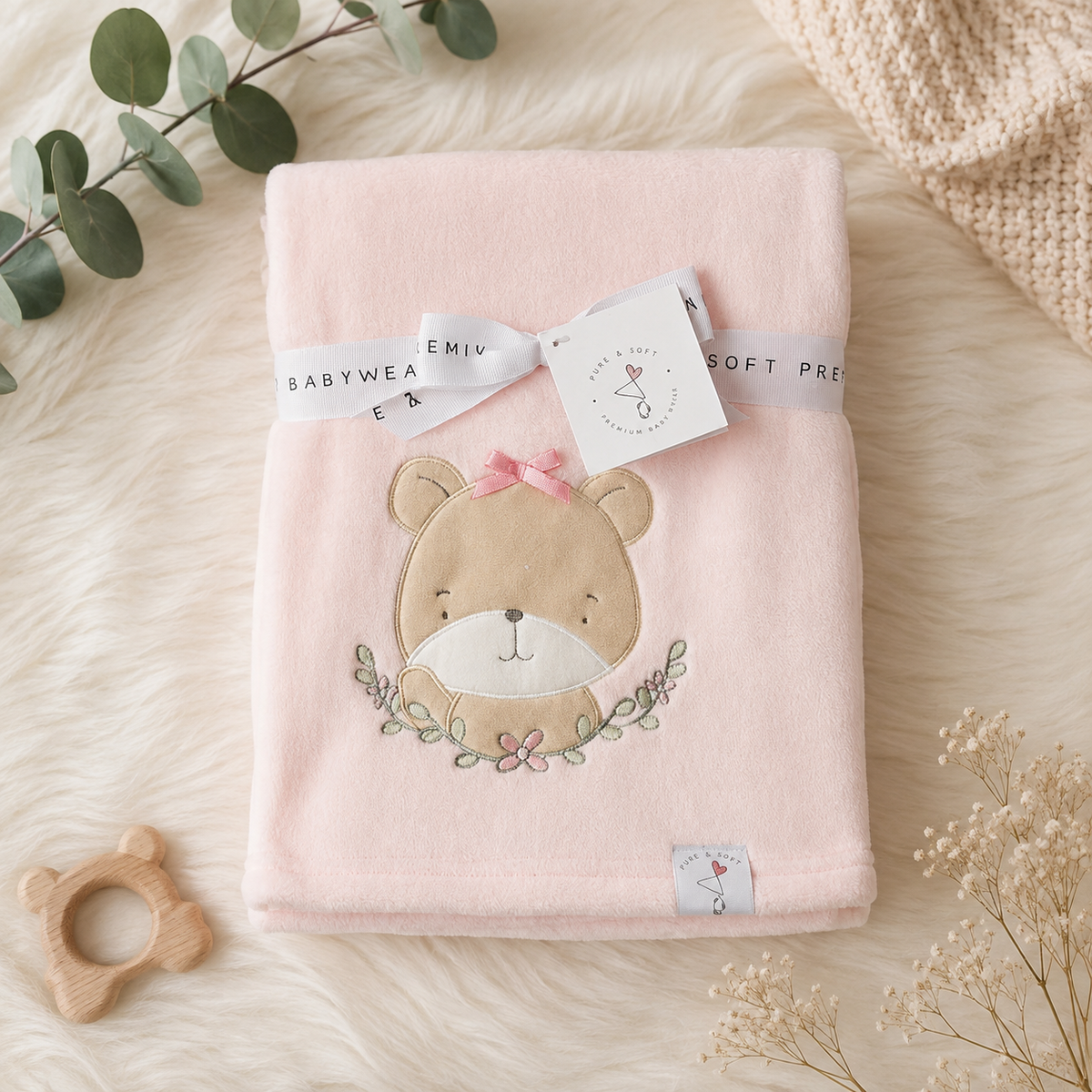 Teddy Snuggle Wrap - Girl