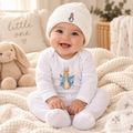 Bunny Rabbit Sleepsuit & Hat (Matching hat included – one size, best suited to newborn/younger babies)