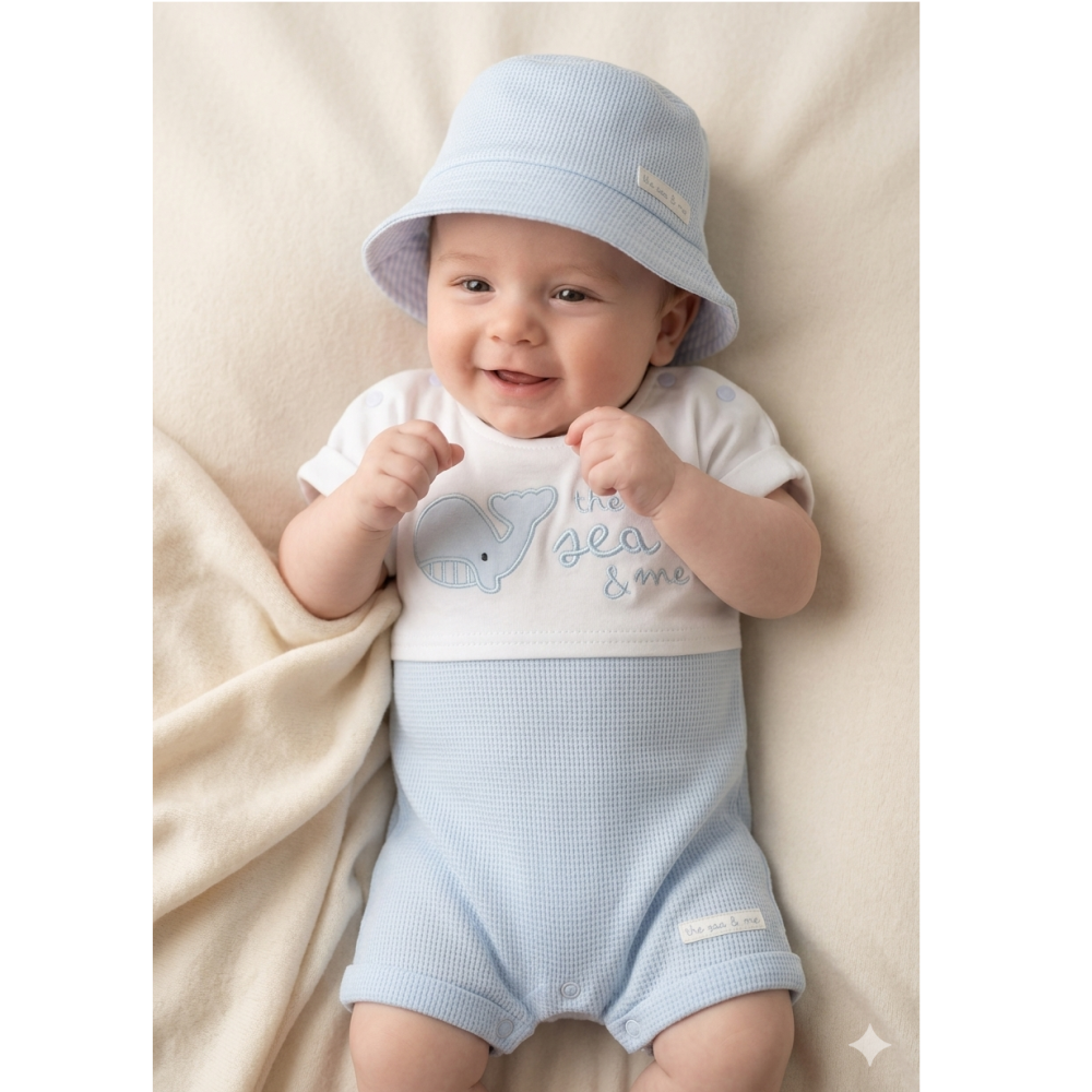Baby Boys Romper with Hat